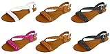 Shoes 18 Women's T Strap Braided Roman Gladiator Sandals