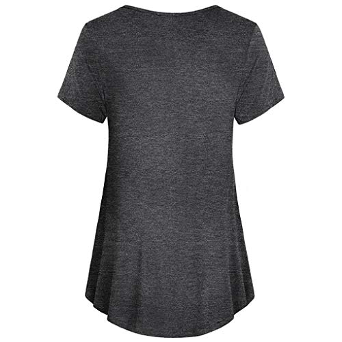 Rambling Fashion Women's Casual Loose Short Sleeve Maternity Layered Nursing Tops for Breastfeeding - Thumbnail 2