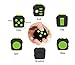 Fun Cube Relieves Stress And Anxiety Fidget Toy for Children and Adults (Black/Green)