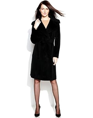 Calvin Klein Asymmetrical Belted Walker Coat 10