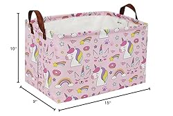 Sanjiaofen Rectangular Pink Unicorn Basket