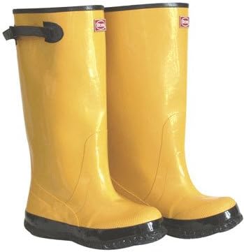 tall yellow rain boots