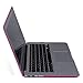 HDE MacBook Air 13 inch Case Soft Touch Matte Plastic Hard Case with Keyboard Cover (Models: A1369 and A1466), Fuchsia