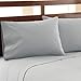 HC COLLECTION Bed Sheets Full Size Set, Hotel Luxury Platinum 1800 Series Brushed Microfiber Sheet w/Pillow Cases, Ultra Soft Lightweight 4 Pcs Bedding for Hot Sleepers Men Women Teens, Ice Blue