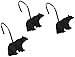Avanti Linens- Shower Hooks, Animal Design Bathroom Decor, Set of 12 (Black Bear Lodge Collection)