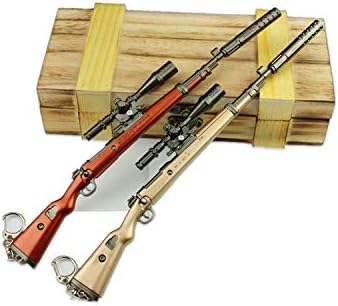 Pubg Keychain 98k Sniper Jedi Escaping Landing Into a Box Medium Detachable Protable Model Keychain Wooden Box Packaging