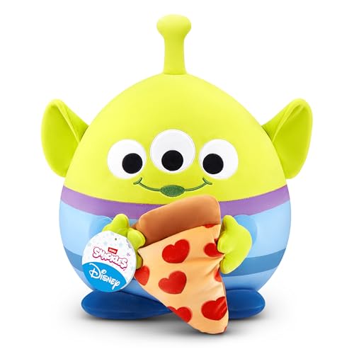 Snackles Disney 14-inch Plush Alien&Pizza (ALIEN) by ZURU, Plush with Snack Accessory