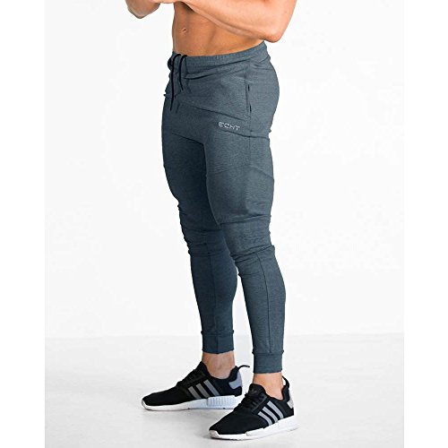 Tapered Joggers Charcoal V2 Men Pants Gym Wear Sweat Trousers Slim Fit Bottoms (Medium)