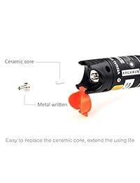 vfl 10mw Pen Type Localizador visual de fallos de aleación de aluminio 10 km, Fiber Optic Cable Tester Meter con 2,5 mm conector universal para CATV Ingeniería Mantenimiento de telecomunicaciones