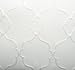 MIUCO Moroccan Embroidery Semi Sheer Curtains Faux Linen Grommet Curtains for Bedroom 52 x 63 Inch 2 Panels, Off White