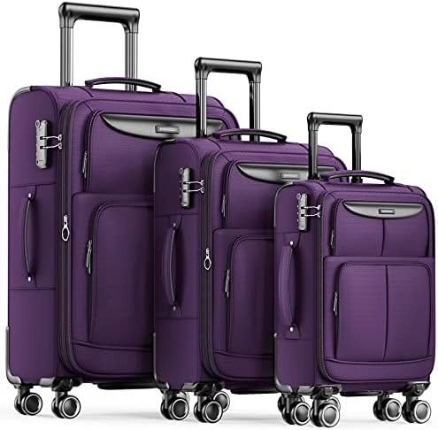 Amazon.com | kensie Hudson Softside 3-Piece Spinner Luggage Set