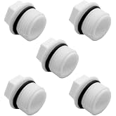 Joywayus 5 Pack PPR 1/2" PT Male Thread Pipe End Plugs Fitting Hex | Outer Hex Head, Water Hose Plug, Close End of PPR Pipe or Fitting