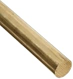 360 Brass Round Rod, Unpolished (Mill) Finish, H02 Temper, ASTM B16, 1