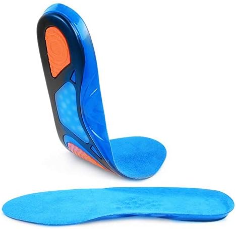 Insoles for Plantar Fasciitis - Foot Arch Support Orthotics Insoles for Men & Women, Shoe Inserts for Relief Flat Feet, Orthopedic Functional Foam Insoles (Blue, Women5-10)