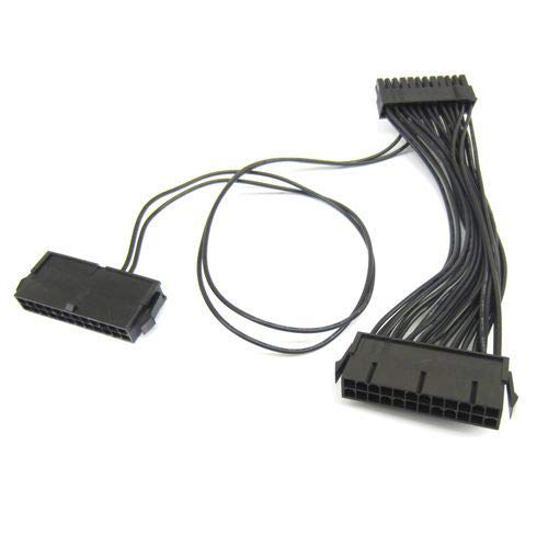 24 Pin Main Second Dual PSU ATX Power Supply Mining Cable