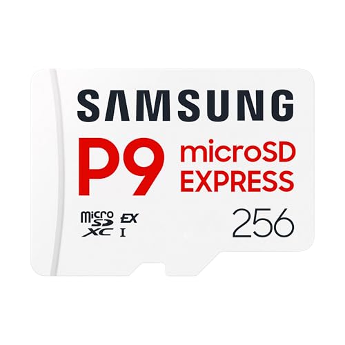 Samsung P9 Express microSD Express Card, 256GB microSDXC Memory Card, Up to 800 MB/s, for Nintendo-Switch ™ 2, (MB MK256T/AM)