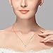 EleQueen 925 Sterling Silver 0.7 Carat Solitaire CZ Dot Pendants Necklace Stud Earrings Jewelry Sets (Gold)