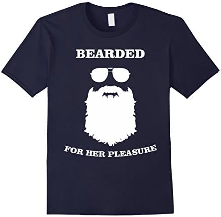 Men's Sneaky Tees Funny Bearded For Her Pleasure T-shirt 3XL Navy