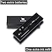 Practical Survival Pen - Best EDC Survival Gear + Flashlight + Bottle Opener + Ballpoint Pen + - 2 Ink Cartridges + 3 Batteries - Gift Boxed (Black)