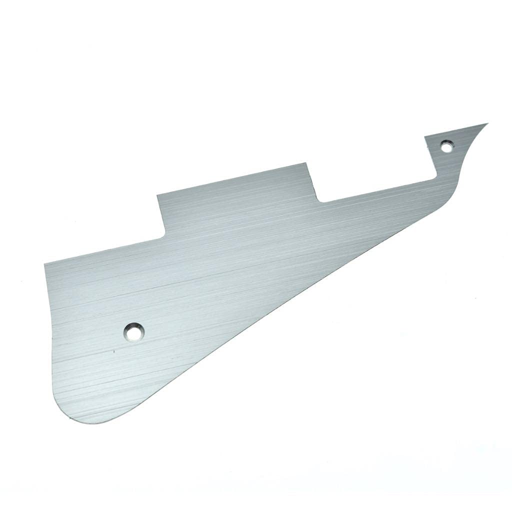 Dopro Metal Aluminum Anodized LP Electric Guitar Pickguard Scratch Plate for USA Les Paul Silver