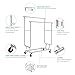 Rackaphile Collapsible Adjustable Double Rail Rolling Clothing Garment Drying Rack, Chrome Finish