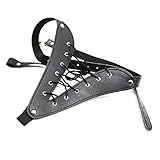 PU Leather Female Underwear Restraint Bondage Panties Lingerie Chastity Belt for Fetish Female adult Costume