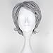 Miss U Hair Men's Short Wavy Silver Grey Color Agedness Movie Cosplay Costume Wig C301