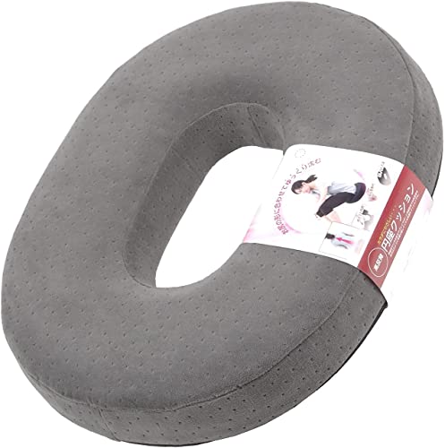 【助産師ママ推薦】 高反発 円座クッション ドーナツ型 クッション 痔 産後 大きめ グレー商品画像