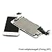 cellphoneage For iPhone 5S New LCD Screen Replacement with Home Button and Camara White Full Set Glass Digitizer Display Assembly Replacement With Free Tool Kits (White.)