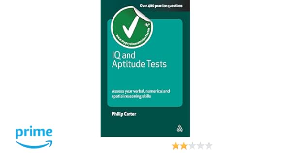 Amazoncom Iq And Aptitude Tests Assess Your Verbal - 