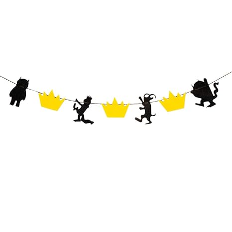 Tendycoco Cartoon Beast Banner Baby Shower Hanging Flag Bunting