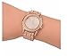Huntmic Quartz Watch with Gold Plated Stainless Steel Strap, Rose Model: 1)