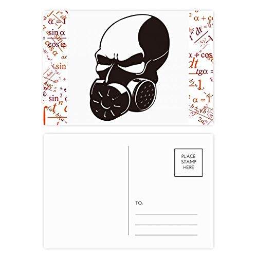 Biochemical Weapon Pollution Gas Mask Formula Postcard Set Thanks Card Mailing Side 20pcs