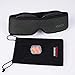 Sleep Mask for Women Men, 3D Contoured Eye Mask for Sleeping with Breathable Memory Foam, 100% Light Blocking Eye Covers with Anti-Slip Adjustable Strap for Travel/Naps, Include Earplugs & Carry Pouch