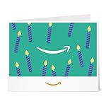 Amazon Gift Card - Print - Birthday Teal Candles