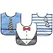 Luvable Friends Unisex Baby Waterproof PEVA Bibs, Boy Dress Up, One Size