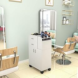 Paddie Salon Trolley Cart with Wheels, 2 Drawer