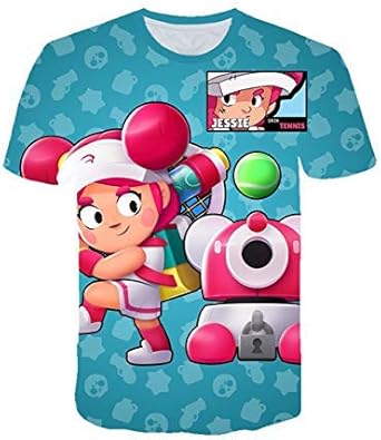 Fittrame Brawl Stars Maglietta Per Bambini Divertente Con Stampa 3d Maglietta Da Uomo A Maniche Corte Estiva Con Stelle E Leon Maglietta A Maniche Corte Ts1548 Xxl Amazon It Abbigliamento