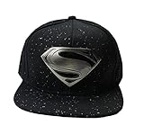 Scheppend Men and Women's Superman Baseball Cap (Black)