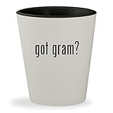 got gram? - White Outer & Black Inner Ceramic 1.5oz