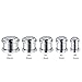 Xpircn 6G-00G Stainless Steel Cubic Zirconia Screw Tunnels Ear Stretcher Plugs Piercing Gauges