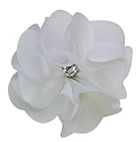 Ruby Satin Flower Hair Clip By Funny Girl Designs