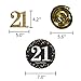 21st Birthday Decorations .Kit*Happy Birthday Banner, 12Pc Sparkling 21 Hanging Swirl Decorations,