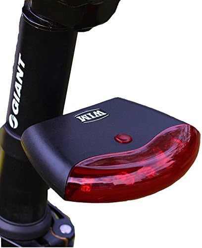 Amzbear Bicycle Tail Lights Intelligent Induction UFO Wireless Fully Automatic Brake Waterproof Safety Warning 5 LED Bike Light