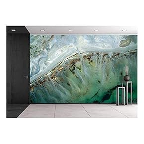Turquoise Landscape of Tropical Sea - Removable Wall Mural | Self-Adhesive Large Wallpaper - 66x96 inches