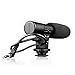 SmilePowo Camera Microphone, EIVOTOR Mic-01 3.5mm Digital Video Recording Microphone for D-SLR Camera, Stereo Shotgun Recording Microphone for Digital SLR Camera,Nikon/Canon Camera/DV Camcorder