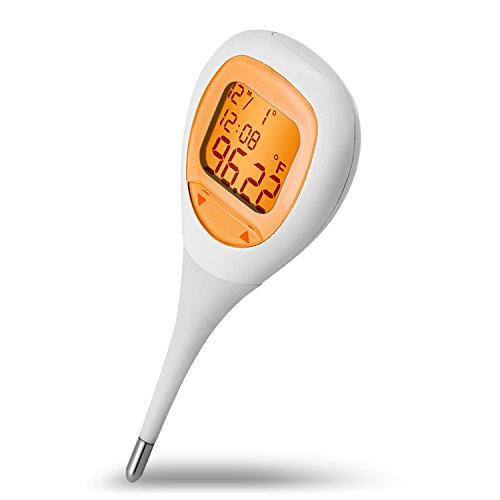 Basal Thermometer for Ovulation Tracking with Backlight, Thermometer for Fever Digital Medical Oral and Rectal Thermometer for Baby,Kids and Adults