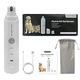 Nail Grinder for Large Dogs, TEKITSFUN Rechargeable Dog Nail Grinder with 2 Adjustable Speed, Electronic USB Nail Trimming Clipper for Cats, Dogs and All Size Pets-Portable & Painless& Quite