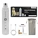 TEKITSFUN Pet Nail Grinder, Rechargeable Electronic USB Nail Trimming Clipper with Two Speed Mode, Three Ports Options for Birds, Rabbits, Cats, Small, Medium and Large Dogs