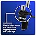 Bouncyband Original Bouncy Bands for Chairs, Black, 1-Pack – Chair Bands for 17” to 24” Wide Chair Legs with 1.5” Diameter Support Pipes – Silent Sensory Tool Increases Focus and Relieves Stress